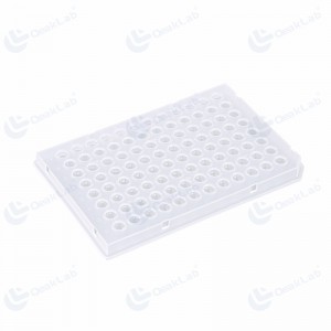 Plaque PCR 0,1 ml 96 puits, jupe complète, transparente