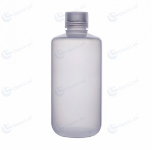 Botella de reactivo transparente PP de boca estrecha de 1000 ml