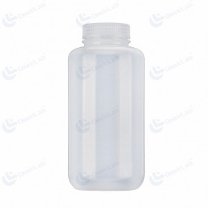 Flacon de réactif blanc HDPE à col large de 1 000 ml