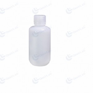 Weiße 125-ml-HDPE-Reagenzflasche mit enger Öffnung