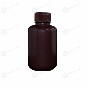 125 ml PP-bruine reagensfles met smalle opening
