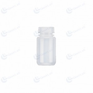 زجاجة كاشف بيضاء HDPE واسعة الفم سعة 125 مل