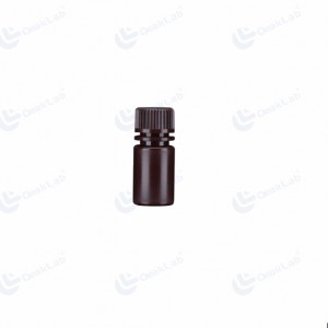 Flacon de réactif marron HDPE à col large de 15 ml