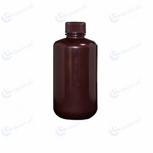 250 ml braune Reagenzflasche aus HDPE mit enger Öffnung