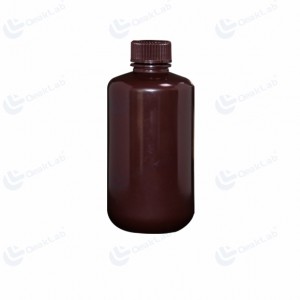 Botella de reactivo marrón PP de boca estrecha de 250 ml