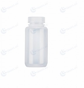 Frasco de reagente branco HDPE de boca larga de 250 ml