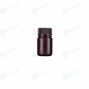 Botella de reactivo marrón PP de boca ancha de 30 ml