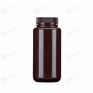 500ml Wide-Mouth PP Brown Reagent Bottle