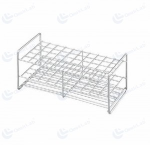50 Wells Stainless Steel Wire Test Tube Rack