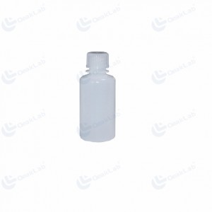 Botella de reactivo blanca de HDPE de boca estrecha de 60 ml