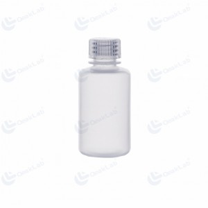 Botella de reactivo transparente PP de boca estrecha de 60 ml