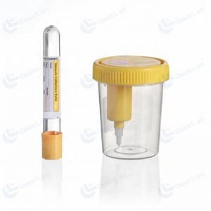 Wadah Spesimen Urin 60ml dengan Tabung Urin Vakum