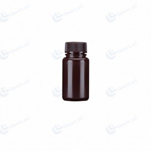 Bruine HDPE-reagensfles van 60 ml met brede opening