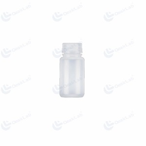 Botella de reactivo blanca de HDPE de boca ancha de 60 ml