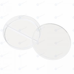 Placa de Petri de 90 mm com dois compartimentos