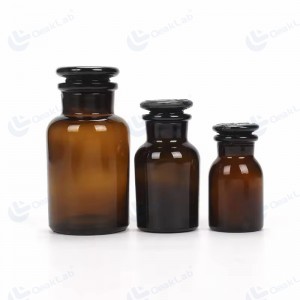 Frosted Reagent Bottle with Wide Mouth