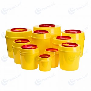 Plastic ronde naaldcontainer
