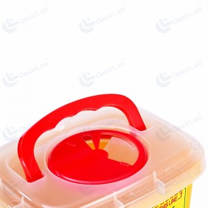 Square Sharps Waste Container